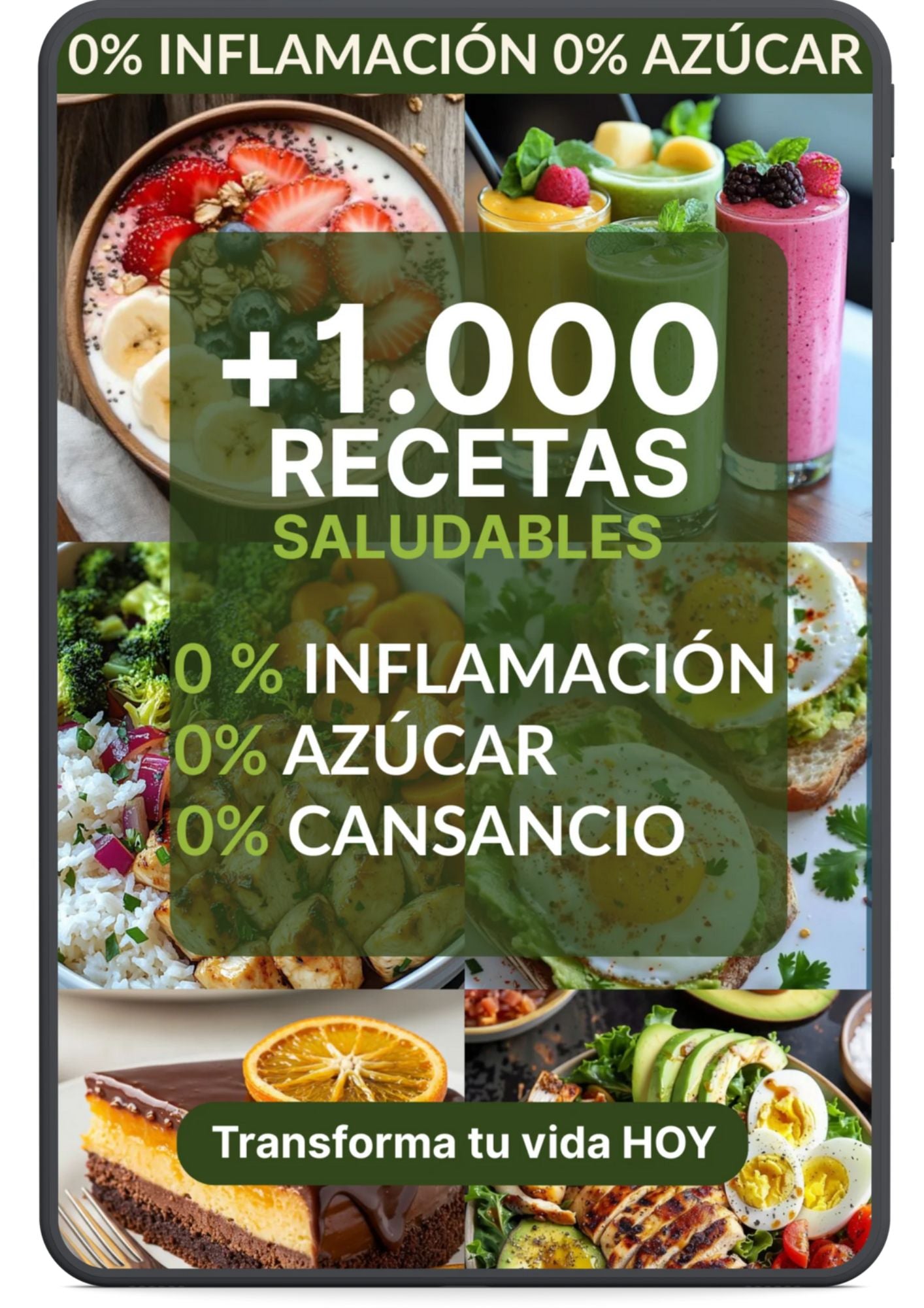 1000 Recetas Saludables - Sin Azúcar -Sin Harinas